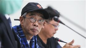 林榮基出席反滲透人身安危優先記者會（1）銅鑼灣書店老闆林榮基（前）15日出席「反滲透人身安危優先」記者會時表示，希望修法能更完善，保障台灣、海外人士的安全。中央社記者謝佳璋攝  109年5月15日