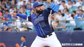 ▲富邦悍將先發投手奇優力。（圖／記者劉彥池攝影）