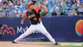 ▲統一獅先發投手施子謙。（圖／記者劉彥池攝影）