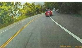 爆料公社,隨意駛出邊線,苗栗,山路,罰單,(圖／翻攝爆料公社）