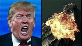 共軍模擬轟炸關島 川普回應（圖／翻攝自推特、微博空軍在線）