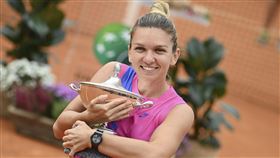 ▲哈勒普（Simona Halep）在羅馬網賽女單封后。（圖／美聯社／達志影像）