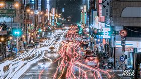 台中街景光軌圖／陳先生授權提供