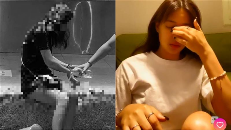 獨／被潑糞還誣陷　長髮妹開直播痛哭