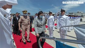 蔡英文慰勉海軍146艦隊。（圖／總統府提供）