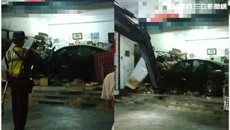 屁孩載嫩妹酒駕　失控撞雜貨店釀3傷