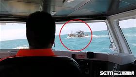 中國籍油船越界、第三海巡隊副隊長林大靖／翻攝畫面