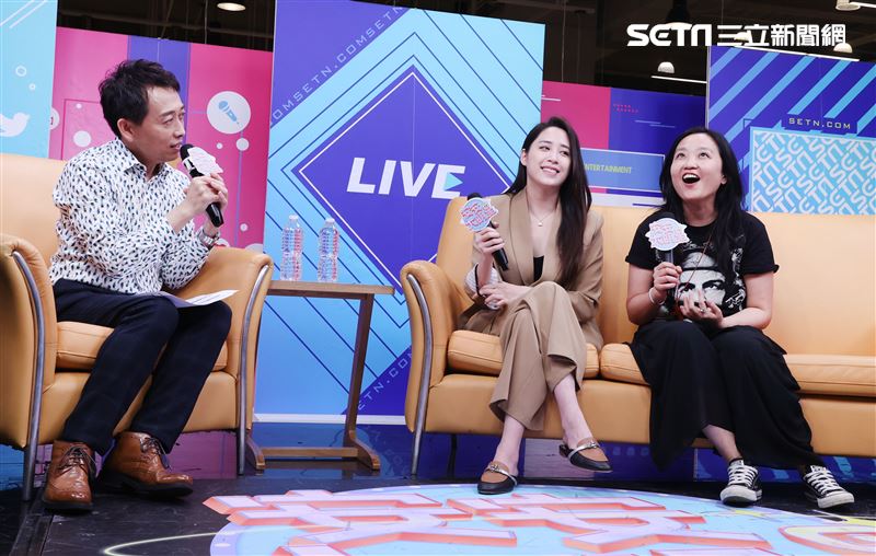 歐陽妮妮、導演謝禮如安安大明星(戲劇宣傳) 。（記者邱榮吉/攝影）