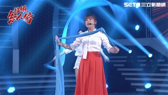 吳美琳挑戰彩帶舞加下腰 詹雅雯落淚