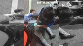 計程車 割喉 落網 嫌犯 壓制(圖/翻攝畫面)