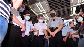 柯文哲，捷運初期路網車站電扶梯改善工程（圖／北市提供）