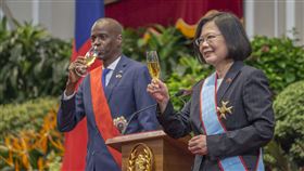 蔡英文、海地總統摩依士（圖／總統府提供）