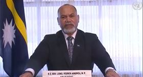 諾魯總統安格明在第75屆聯大總辯論為我執言事（圖／外交部提供）
