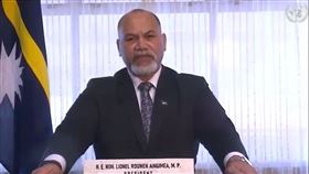 諾魯總統安格明在第75屆聯大總辯論為我執言事（圖／外交部提供）