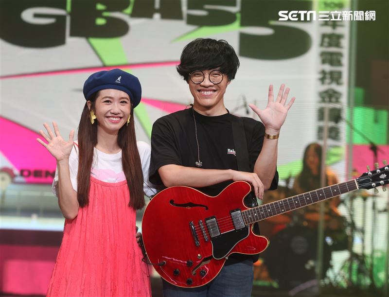 「第55屆電視金鐘獎」主持人盧廣仲、Lulu彩排。（記者邱榮吉/攝影）