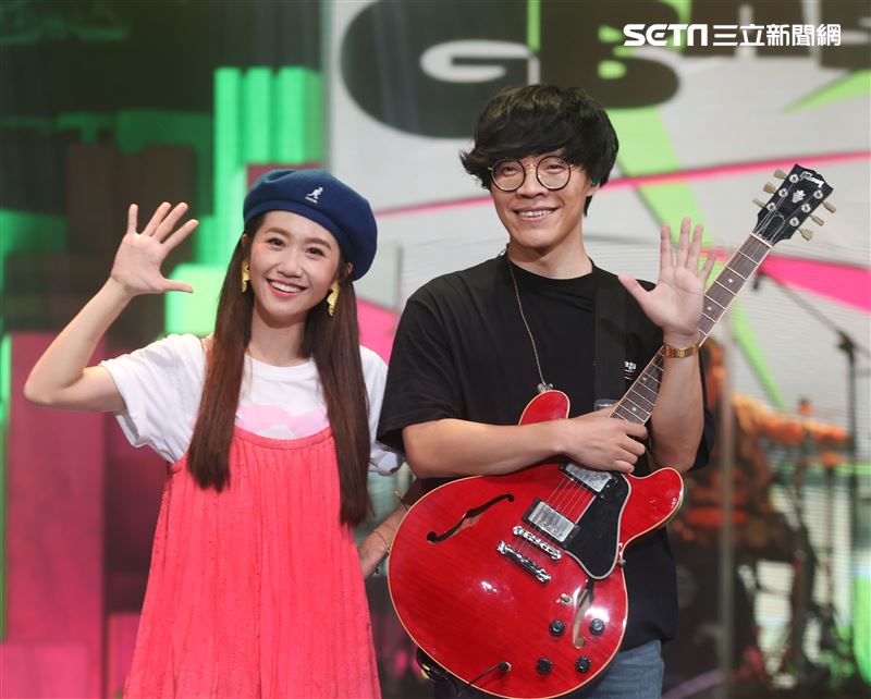 「第55屆電視金鐘獎」主持人盧廣仲、Lulu彩排。（記者邱榮吉/攝影）