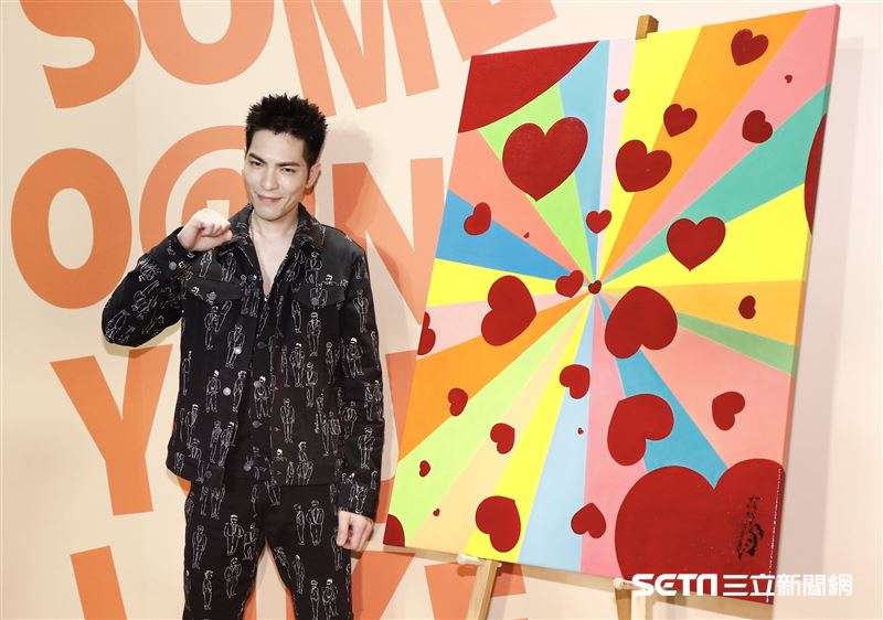 蕭敬騰飲料店開幕記者會。（圖／記者林聖凱攝影）