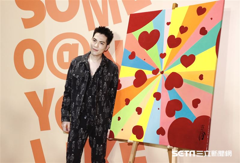 蕭敬騰飲料店開幕記者會。（圖／記者林聖凱攝影）