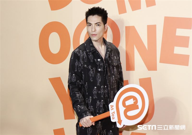 蕭敬騰飲料店開幕記者會。（圖／記者林聖凱攝影）