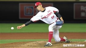 ▲樂天桃猿投手黃子鵬。（圖／記者劉彥池攝影）