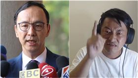 朱立倫辦公室再回嗆陳柏惟，應多用心經營選區，一起不吃萊豬挺台灣豬，免得三年後就得躺在消波塊上！（組合圖／朱辦提供、翻攝臉書）