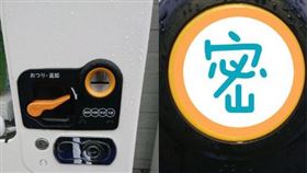 他在準備投幣買飲料，發現投幣孔裡有雙眼睛。（圖／翻攝自potetodaze1129p推特）