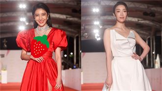 楊謹華項鍊卡溝　狠尬蔡淑臻開衩露腿