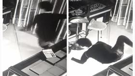 中國,湖南,珠寶店,搶劫,竊賊,空中飛人（圖／翻攝自梨視頻）