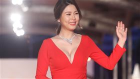 白家綺胸口內露出一顆痣超性感。（圖／記者邱榮吉、林聖凱攝影）