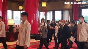 蘇貞昌，陳時中，蔡英文（圖／記者許書萓）