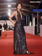 第55屆金鐘獎星光大道明星爭豔丁寧。（記者邱榮吉、林聖凱/攝影）