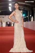 第55屆金鐘獎星光大道明星爭豔（琇琴）于子育。（記者邱榮吉、林聖凱/攝影）