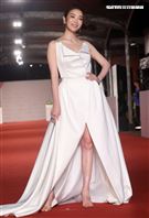 第55屆金鐘獎星光大道明星爭豔蔡淑臻。（記者邱榮吉、林聖凱/攝影）