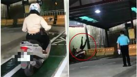 她機車路考…暴衝撞牆「人倒立飛出」！考官當場看傻，圖／翻攝自台灣新聞記者聯盟資訊平台