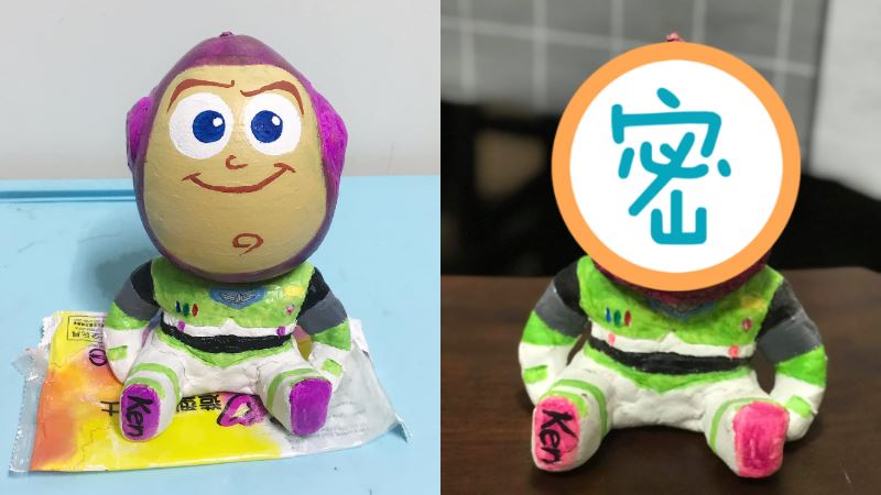 她做巴斯光年柚子　1年後變樣網笑翻