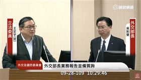 王定宇質詢吳釗燮。（圖／翻攝自國會直播）