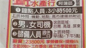 屏東,重機,水產行,徵人啟事