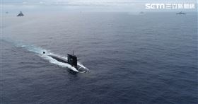 總統視察海軍操演 海龍潛艦進行戰術演練(圖/海軍提供)
