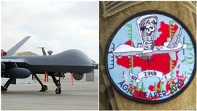 專門斬首…美國死神無人機演練　臂章秀紅色中國！圖／美聯社／達志影像、Air Force Magazine