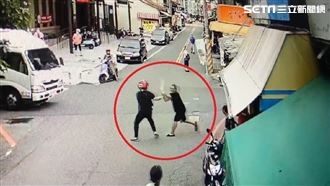 誤認外送員逆向　暴走男持木棒猛K頭