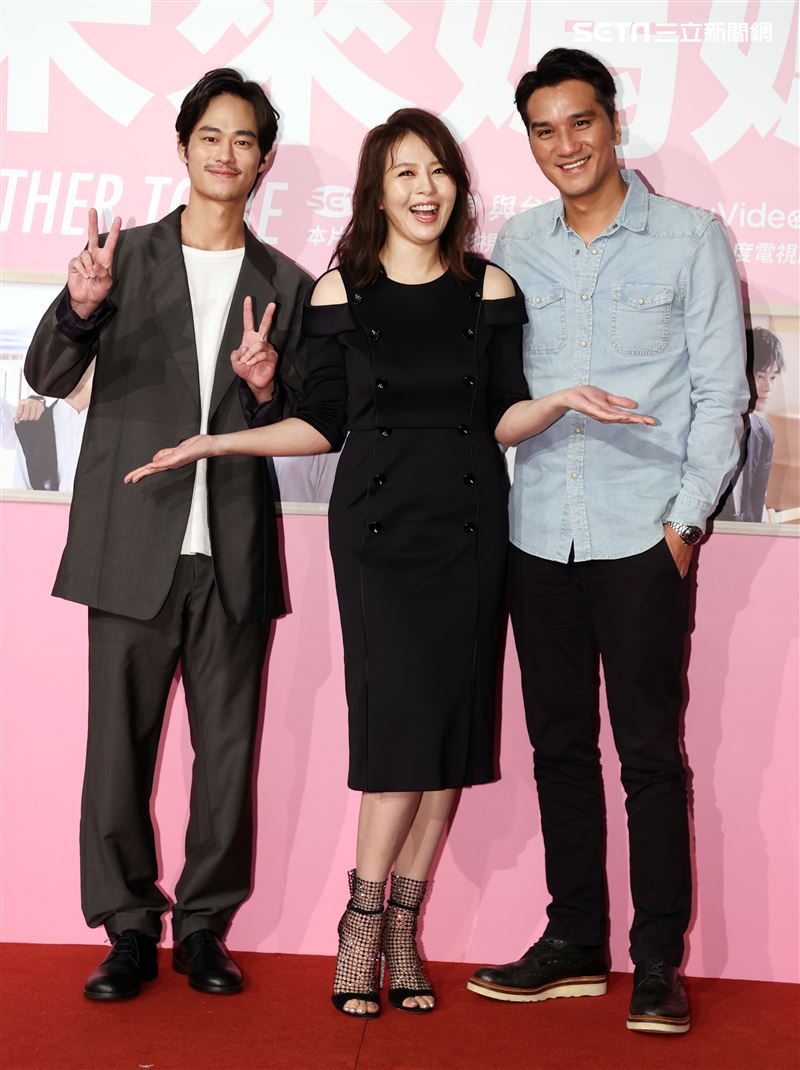 夏騰宏、劉品言、馬志翔出席「未來媽媽」第三波卡司發布會。（記者邱榮吉/攝影）