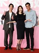 夏騰宏、劉品言、馬志翔出席「未來媽媽」第三波卡司發布會。（記者邱榮吉/攝影）