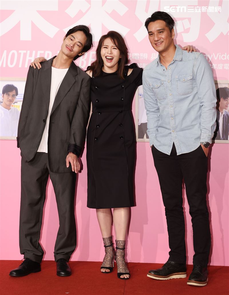 夏騰宏、劉品言、馬志翔出席「未來媽媽」第三波卡司發布會。（記者邱榮吉/攝影）