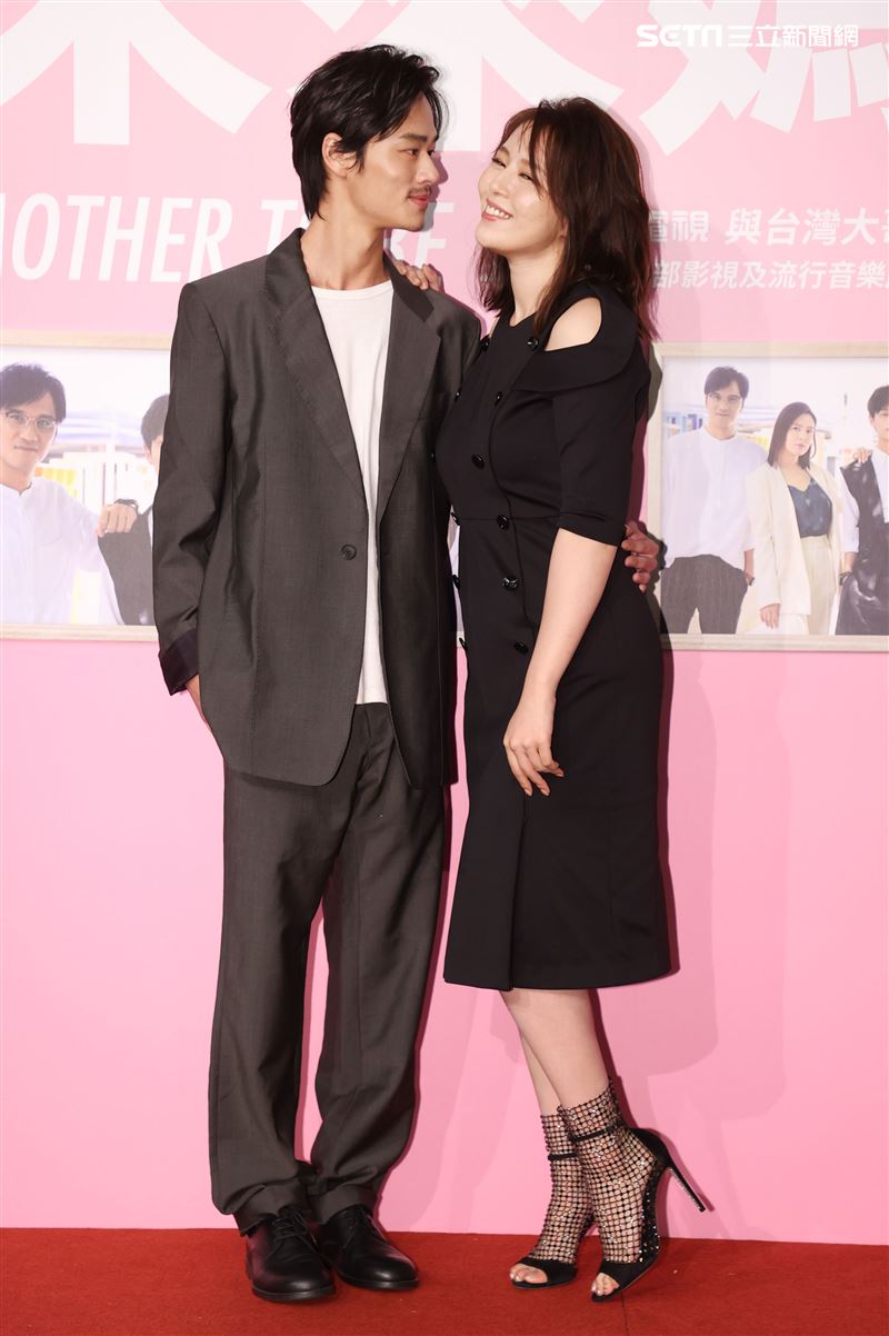 劉品言、夏騰宏出席「未來媽媽」第三波卡司發布會。（記者邱榮吉/攝影）