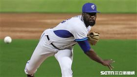 ▲富邦悍將先發投手索沙。（圖／記者劉彥池攝影）