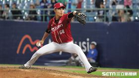 ▲樂天桃猿投手萬昭清。（圖／記者劉彥池攝影）