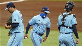 ▲柳賢振1.2局挨2轟被打爆。（圖／美聯社／達志影像）