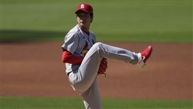 ▲金廣鉉季後賽首場先發3.2局失3分。（圖／美聯社／達志影像）