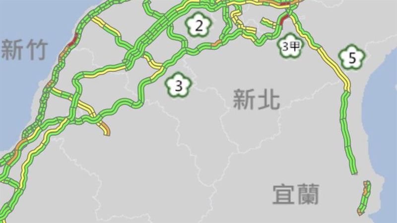 車潮沒出現！國5一路順暢時速破70