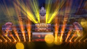 國慶　文化總會　光雕秀（文化總會提供）